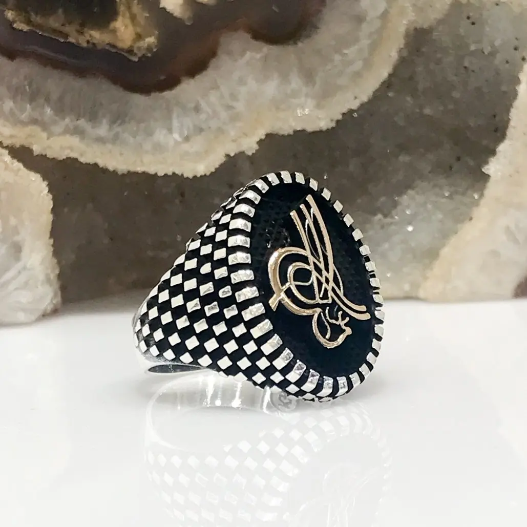 Специальное качественное серебряное мужское кольцо Османской тугры|Кольца| |