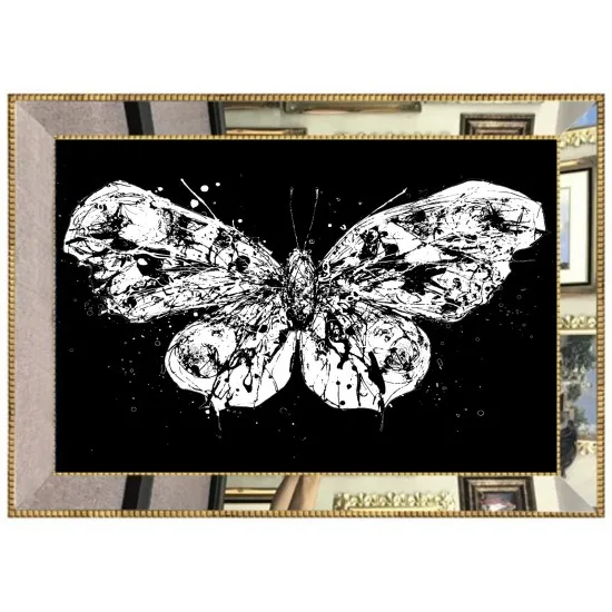 Goedkoop Luxe Spiegel Omlijst Digitale Canvas Schilderij 70*100 Cm