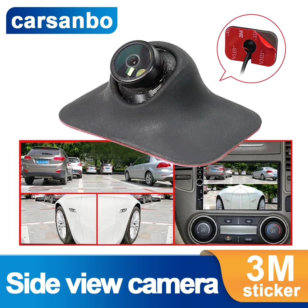 Carsanbo 720P AHD Rear View Camera Waterproof 170 Degree Night Vision Car Universal Front/Rear/Left/Right View Camera AHD Mirror
