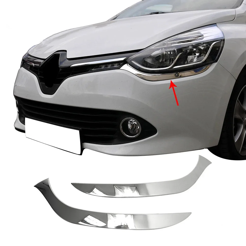 

Налобный фонарь Renault Clio IV Hb/Sw из нержавеющей стали (2012-2017), 2 шт.