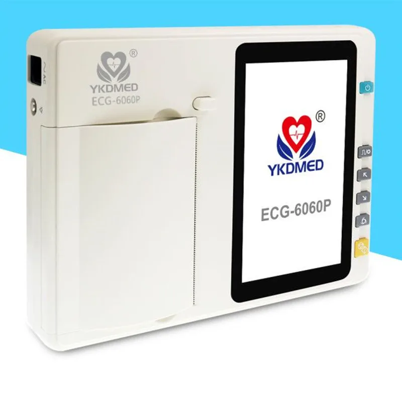 Новый стиль YKD ECG-6060P портативный ЭКГ машина электрокардиограф 6 каналов |