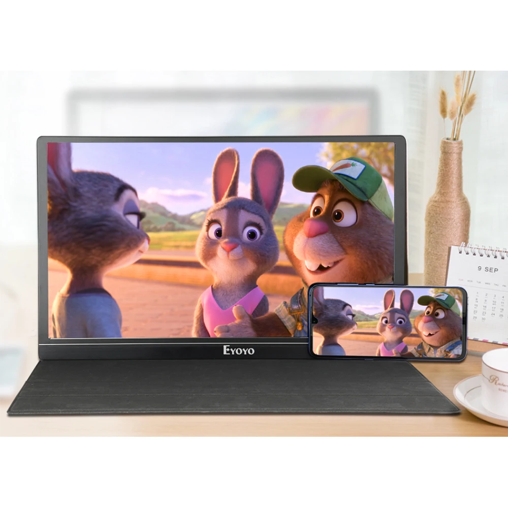 Портативный игровой монитор 13 3 дюйма 4K hdmi IPS для ноутбуков ПК mac raspberry pi xbox PS4 4 FHD