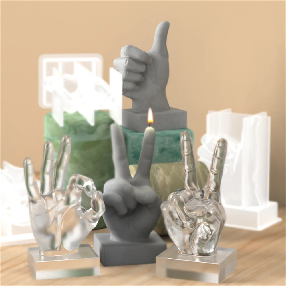 3D форма для жеста силиконовая свечей творческий процесс изготовления Прочный