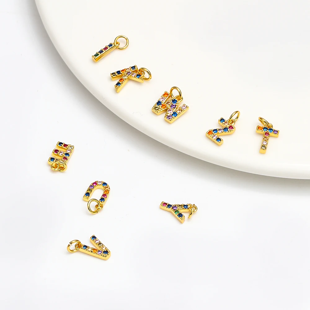 MEIBEADS 1 шт. микро Pave Cz Подвески с буквами ювелирные аксессуары для женщин Diy буквы