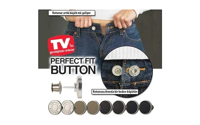 

Perfect FIT Button Replacement Jeans Button Set 433385700