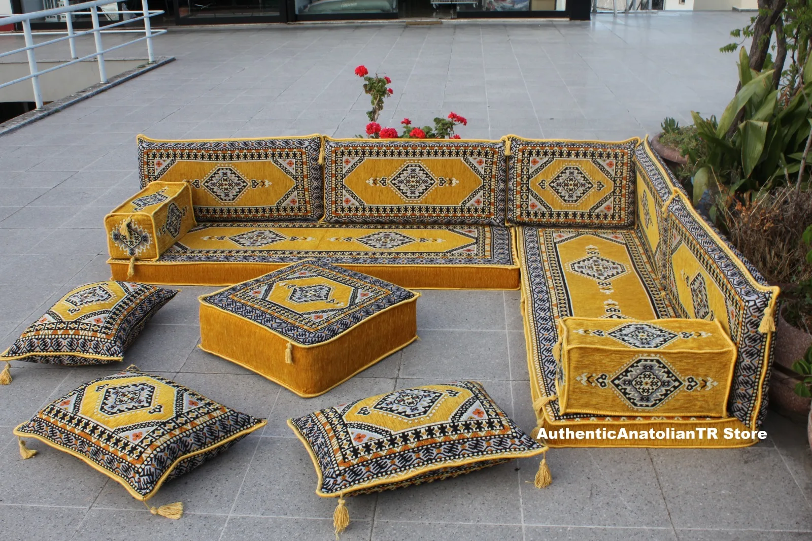 Уличное сидение для пола арабские восточные узоры стол оттоманки диван кальяна