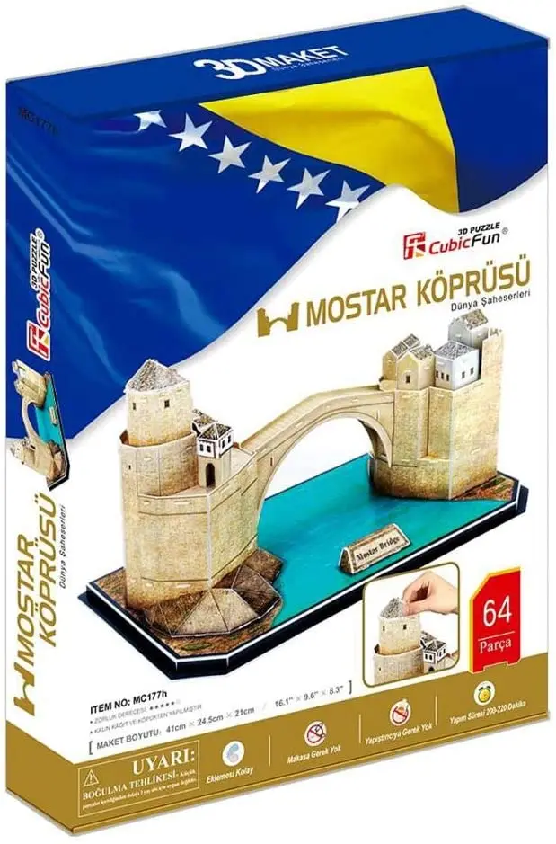 

Cubic Fun 3D 64 Parça Puzzle Mostar Köprüsü - Bosna Hersek