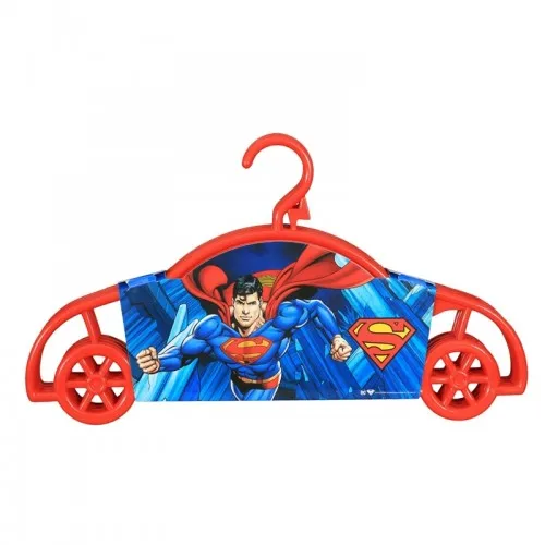 

Superman Licensed Child Clothes Hanger Car Shaped 4 PCs