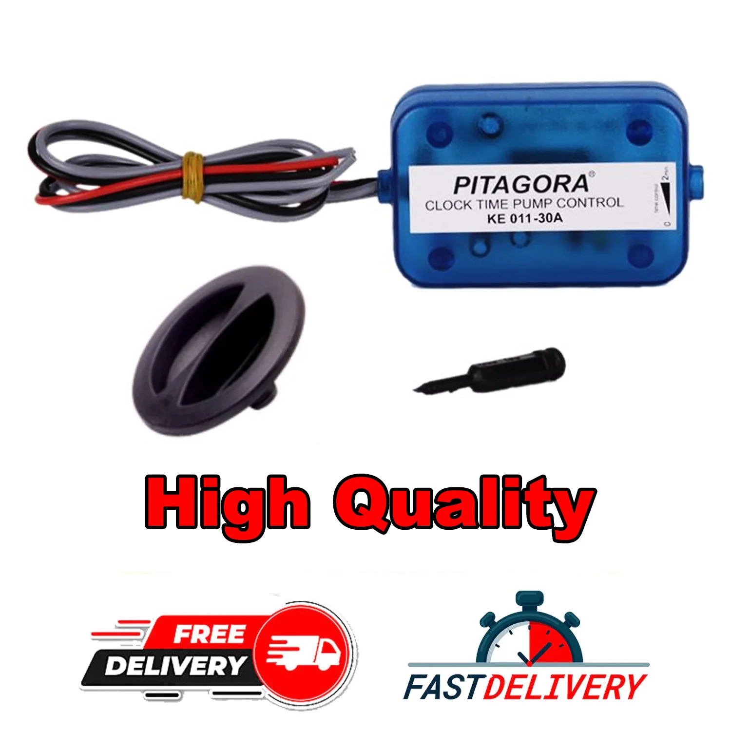 

Pitagora Petrol Pump Relay 30 Amper For Vehicles With LPG Fuel Pump Silencer Clock Time Pump Control