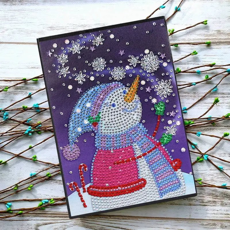 Christmas 08 Рождество 5D DIY алмазная живопись особой формы рождественская Алмазная вышивка книги 60 листов А5 тетрадь алмазная живопись - Цвет: Christmas 08