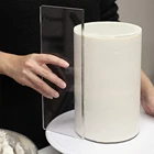 Прозрачный скребок для торта, скребок для приготовления торта, прямоугольный акриловый инструмент для выпечки тортов, инструменты для украшения тортов, кухонные инструменты