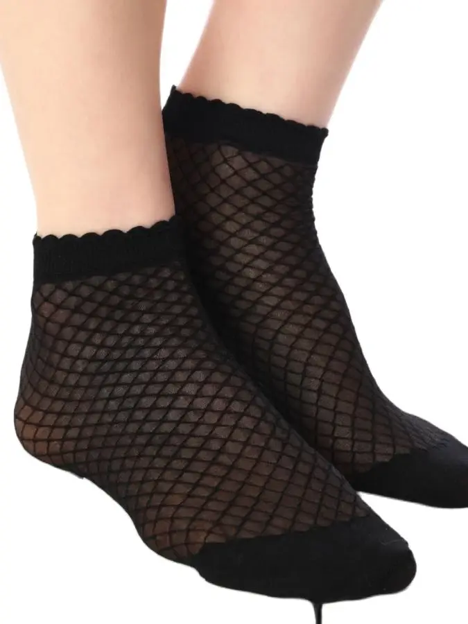 

Tulle Pattern Socket Socks 10 Pieces