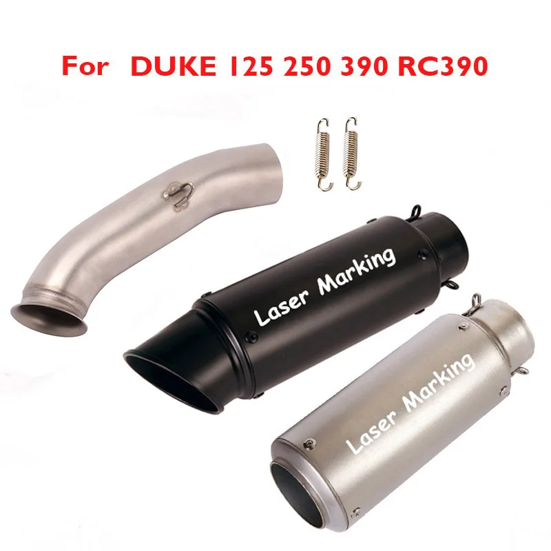 

Slip on System Exhaust Pipe Middle Connect Link Pipe Muffler Tip Silencer Modified For DUKE 125 250 390 RC390 2017-2020