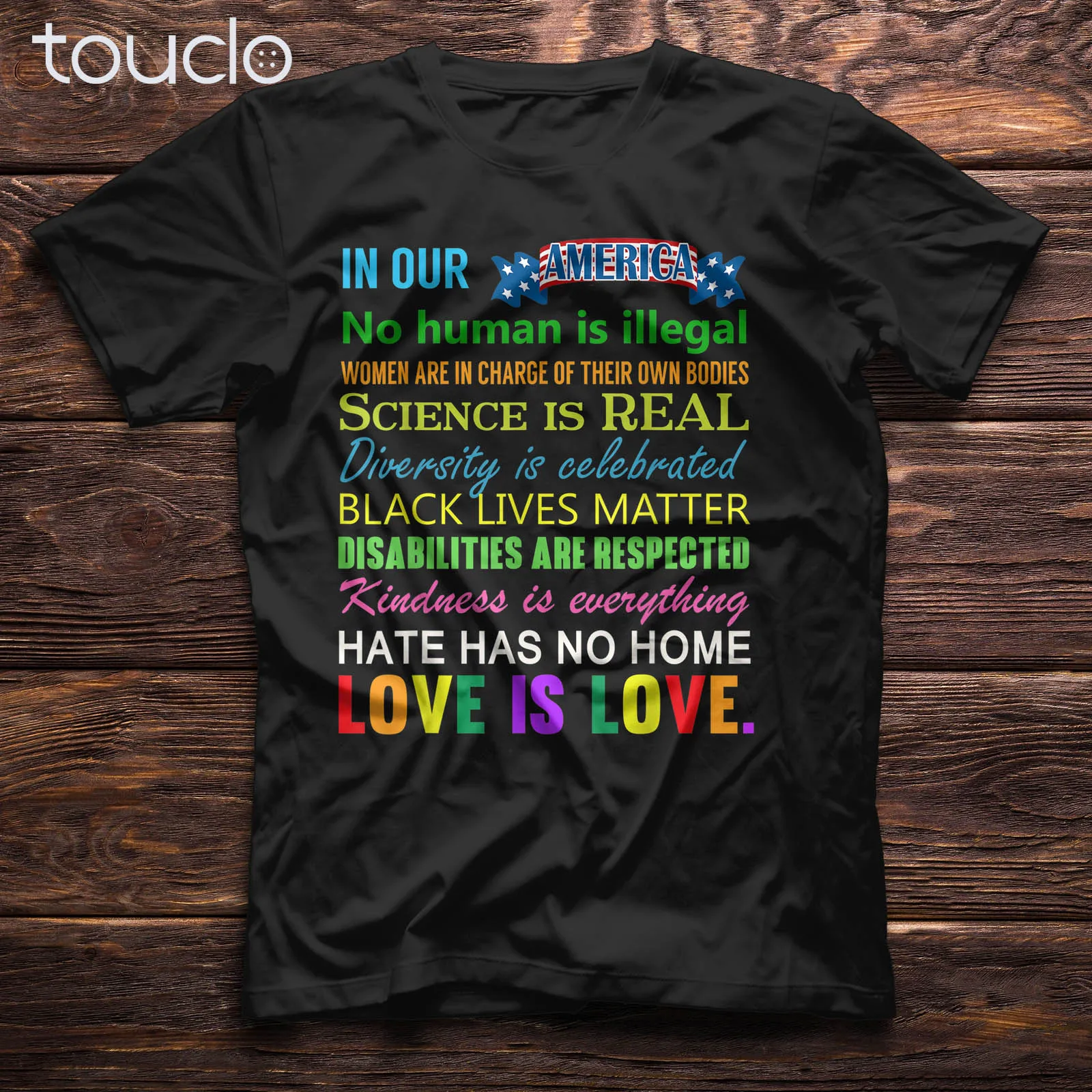 

Science Is Real Black Lives Matter Gay Pride Kindness LGBT Men T Shirt..