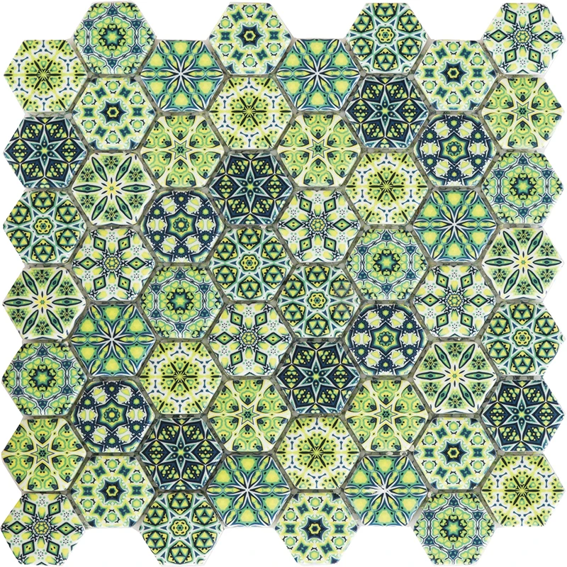 

1M2 (13 PCS TILES ) B and Q Mosaic Tiles
