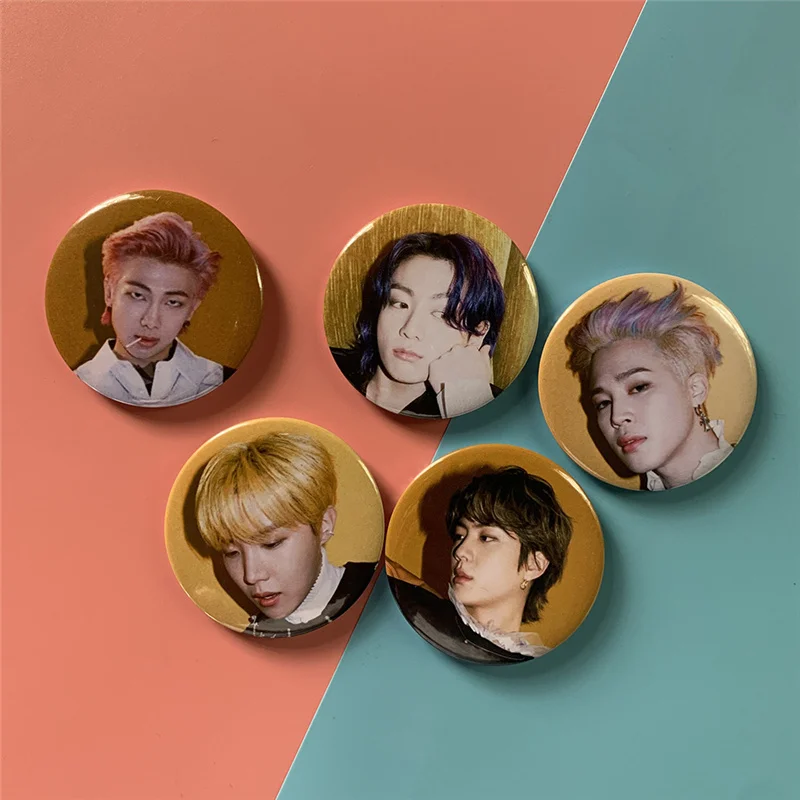 KPOP Bangtan Boys новый альбом брошь с маслом значки JIMIN Jung Kook RM JIN SUGA украшение для одежды