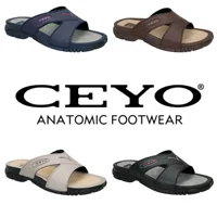 Ceyo Men Slippers Shoes Orthoped Casual Hiking Men Slippers Black Beige Brown Sandals Unisex Slides Women Designer House For Men