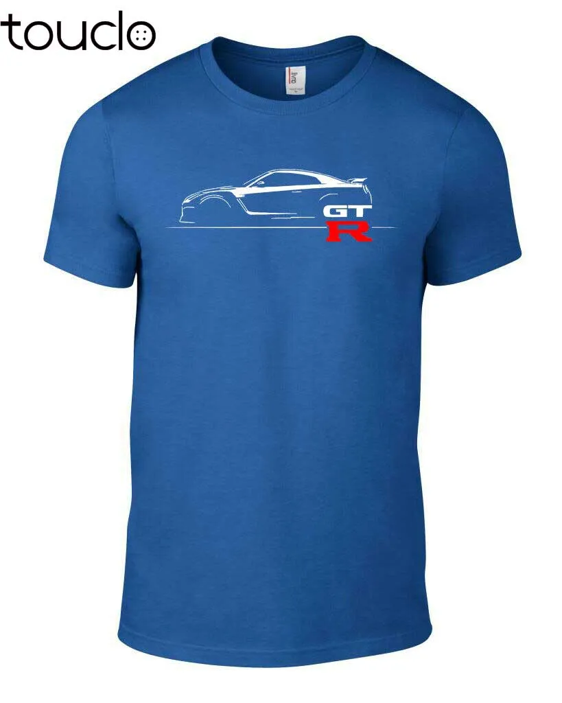 Тёмно-синяя Gtr суперкар турбо Niss машина футболка на заказ для мужчин и женщин R34 R35