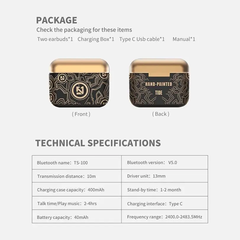 

Nieuwe Tws Bluetooth Hoofdtelefoon Stereo True Draadloze Hoofdtelefoon Oordopjes In Ear Handsfree Koptelefoon Oordopjes Voor Mob