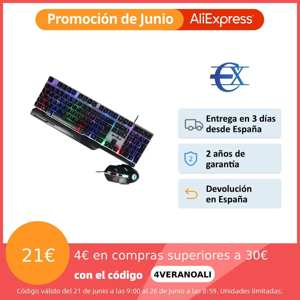 Евроксанти®| Клавиатура и мышь для геймеров | Механическая клавиатура с