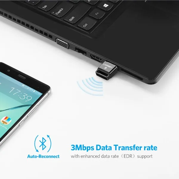 Ugreen US192 Adaptateur USB Bluetooth V4.0 - Emetteur/Récepteur |