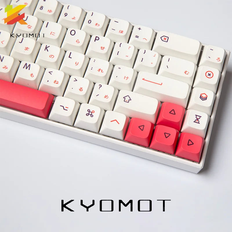 

KYOMOT 126 Keys XDA Profile PBT Dye Sub Keycaps Dai Fen Japanese/English For Cherry Mx Switch Mechanical Keyboard Fit 61/64/68