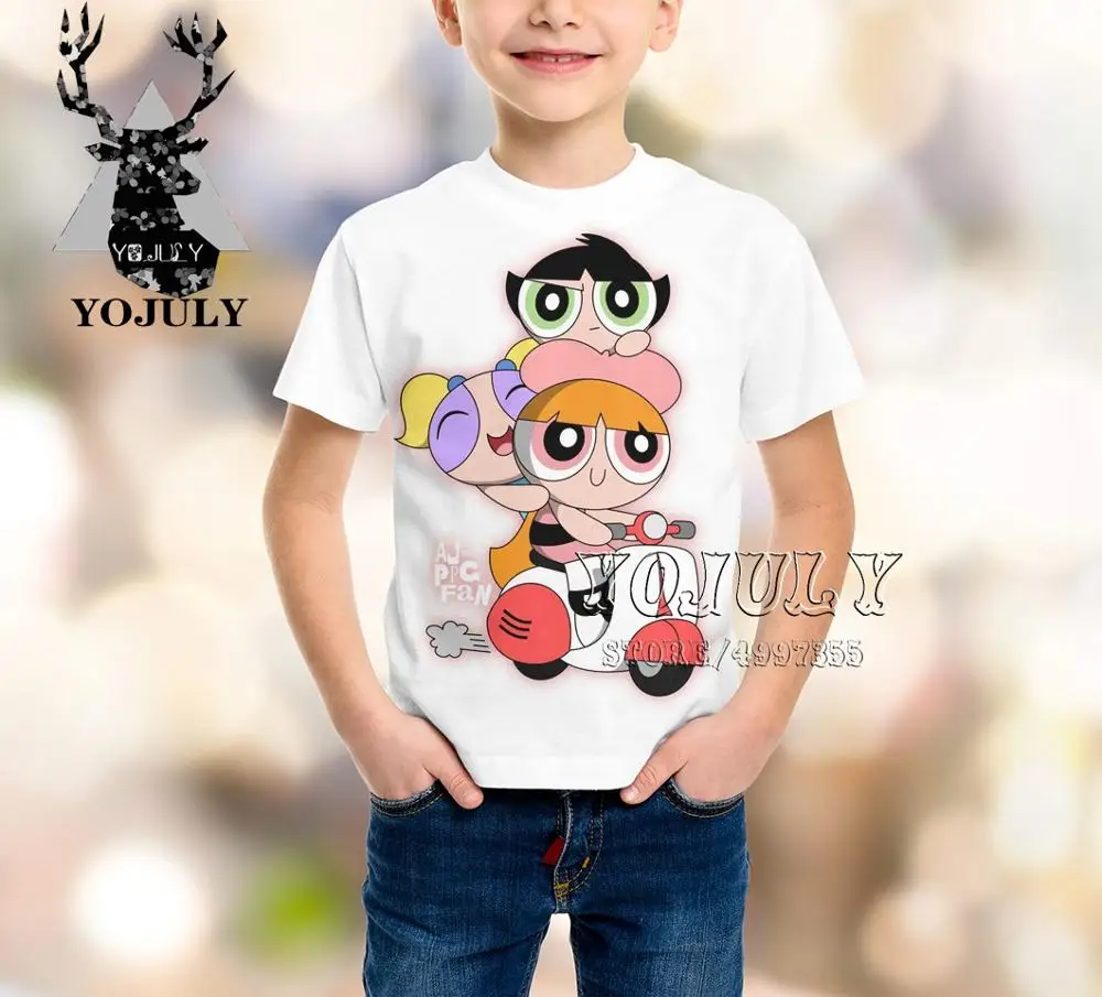 YOJULY The Powerpuff/детская одежда с 3D принтом для маленьких девочек и мальчиков детская