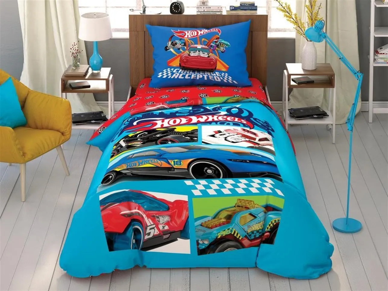 

TAC LICENSED BEDDING SET HOT WHELES CHALLENGE