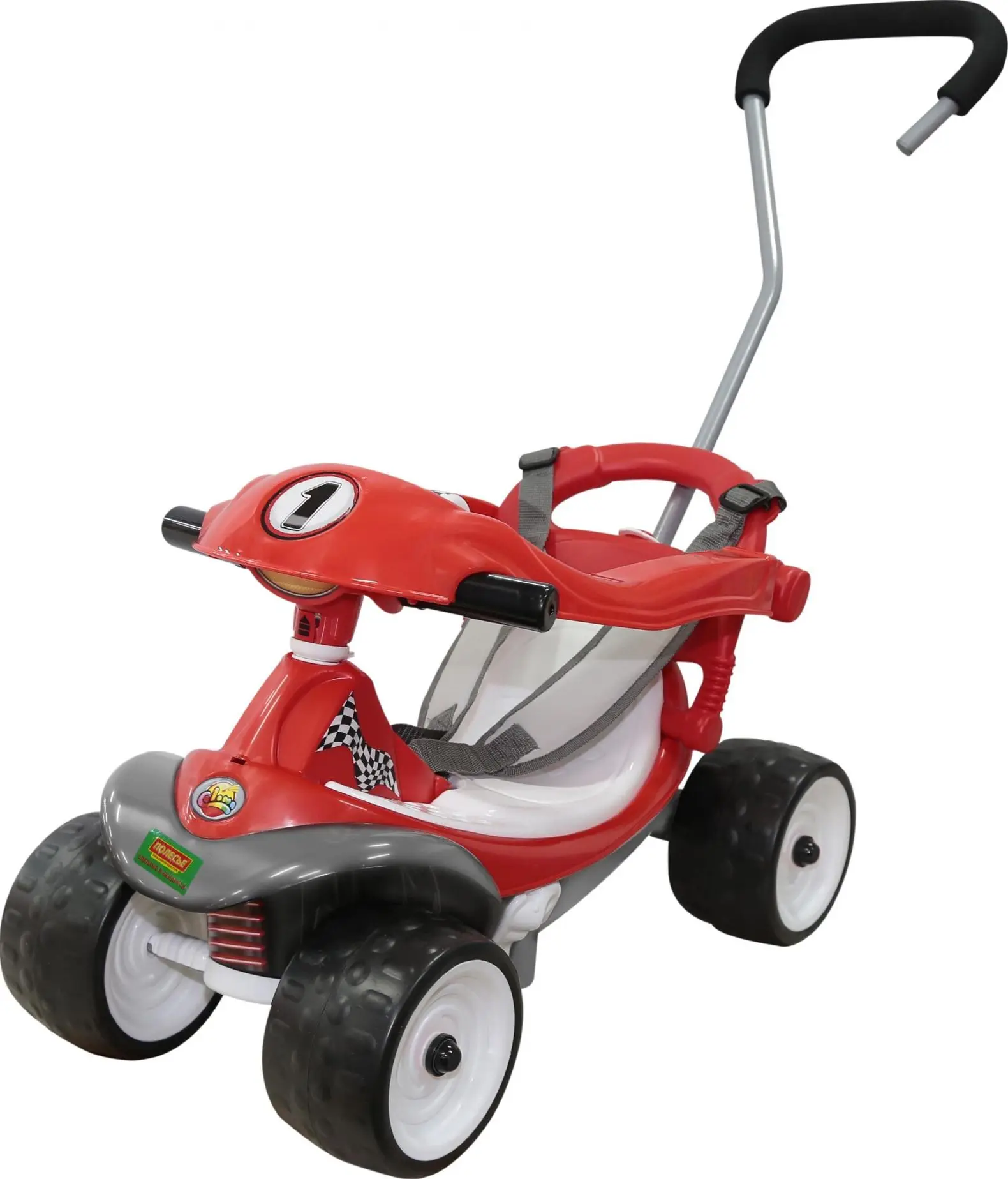 Каталка Трансформер №2 с игровой панелью ручкой и ремешком (Колёса