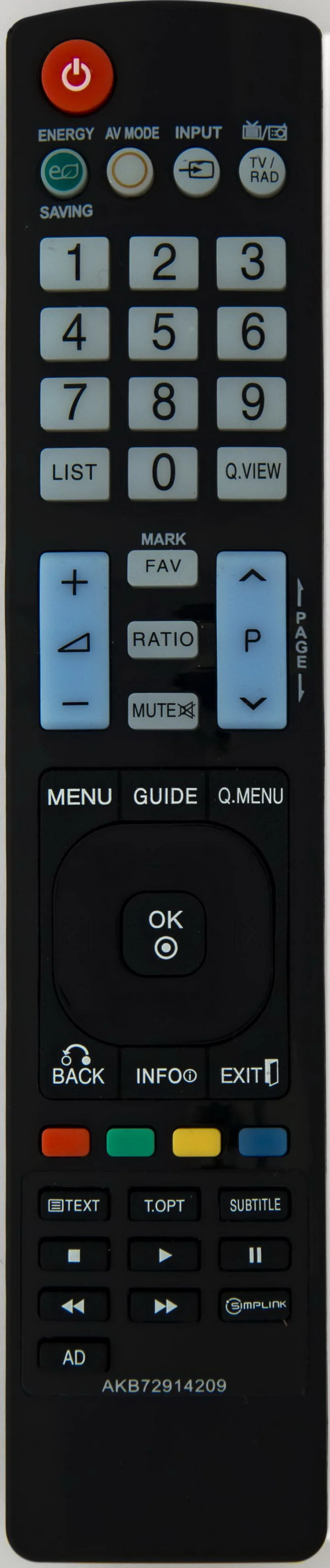 пульт LG AKB72914209 для телевизора 60LD550 52LD550 47LE5300 42LE5310 42LD550 | Электроника