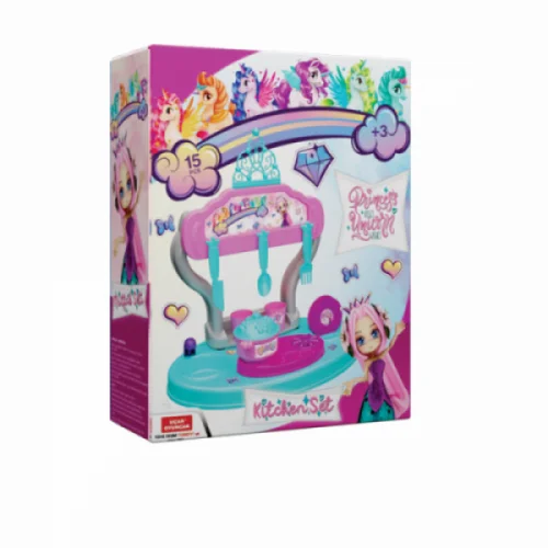 Набор кухня настольная &quotПринцесса и Единорог&quot 15 предметов|Детские кухни| |