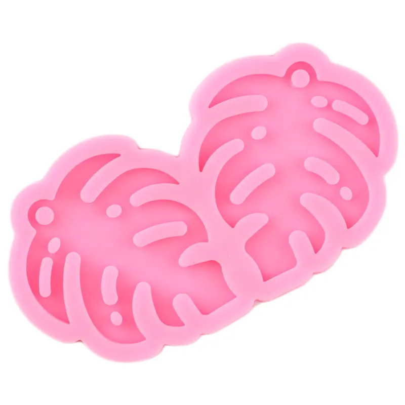 L/M/S блестящие пальмовые серьги в виде дерева DIY эпоксидные силиконовые формы