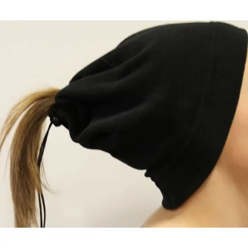 

Beret winter hat unisex English Brand fleece collar Black