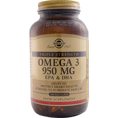 

Solgar Omega-3 950 Mg 100 Softgels SLG020580 Fish Oil