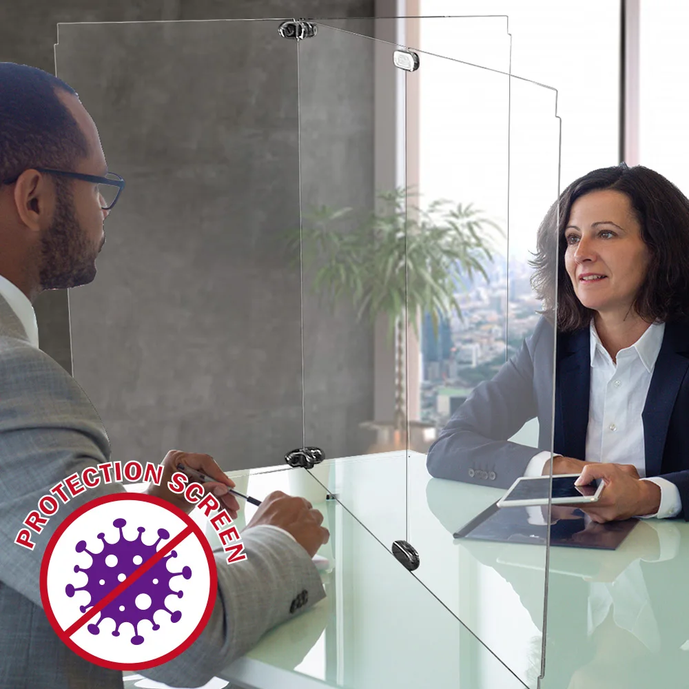 Новый прозрачный акриловый щит защита для Чипса одного/двух человек