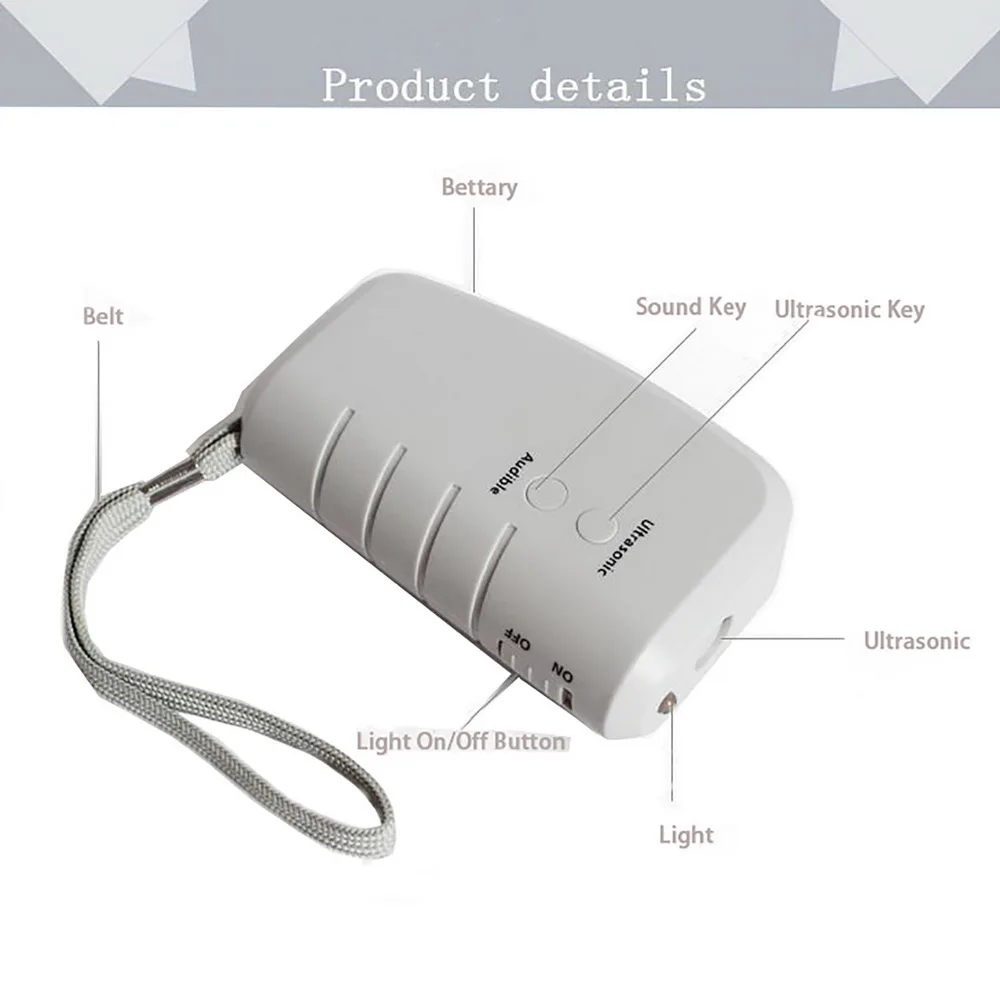 Anti Dog Bark Eliminator Ultrasonic Trainer Portable repeller Personal Siren Flashlight NF | Дом и сад