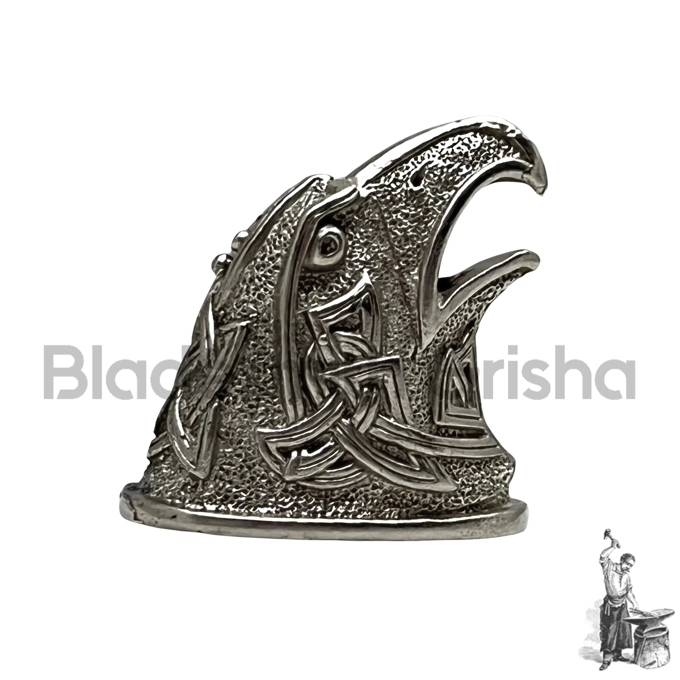 Литое навершие из мельхиора для изготовления пятки рукояти ножа упор пятка ручки