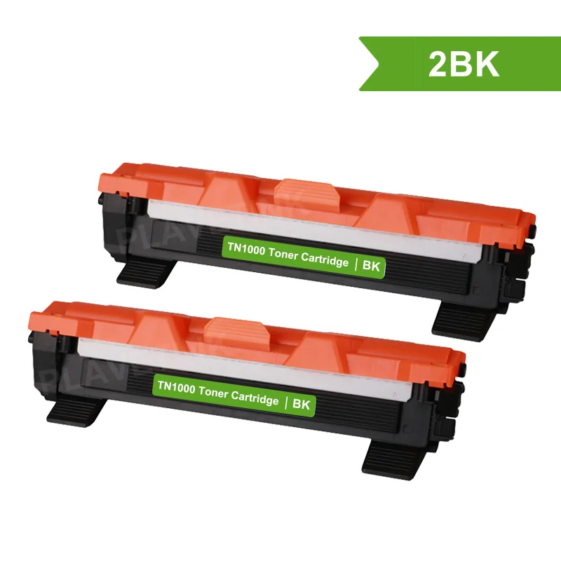 Plavetink черный совместимый тонер-картридж для принтера Brother TN1000 TN1080 TN1070 TN1075 HL1110 HL-1110 TN-1000 TN-1050 TN-1075 TN1075 - Цвет: 2PCS
