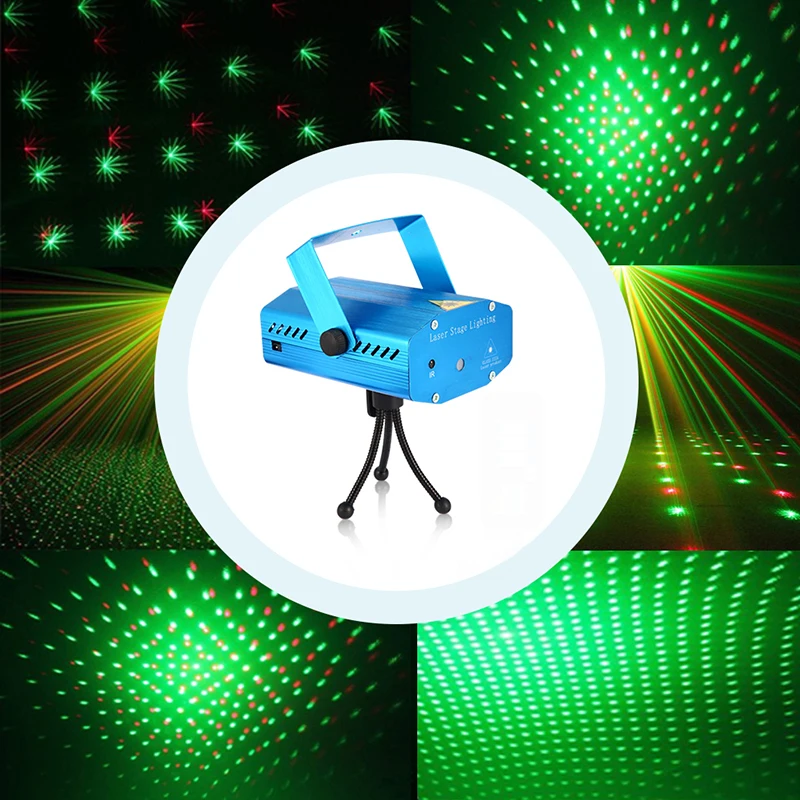 Лазерный мини проектор Mini Laser Stage Lighting C0008 | Лампы и освещение