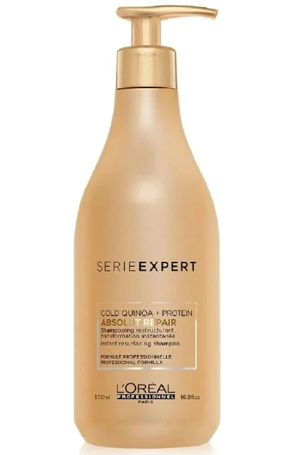 Loreal absolut reparação para cabelo danificado, reparação profunda de raiz do cabelo danificado, shampoo dourado, reparo rápido p 430609336