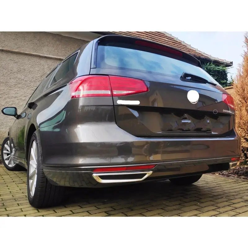 Для Volkswagen Passat B8 2016 2020 хромированный диффузор R LineStill SD высококачественный