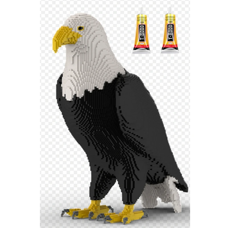 

27000 + мелкие строительные блоки MOC Giant Eagle, модель птицы в сборе, подарок на день рождения мальчика до 1,4 м