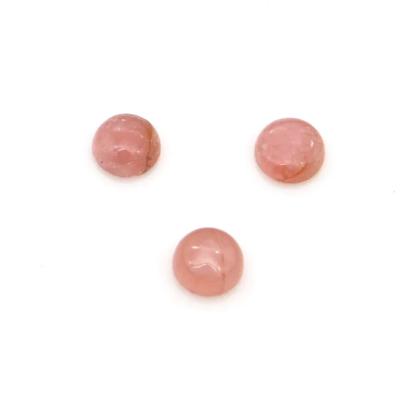 

Кабошоны из натурального камня родохрозита круглой формы, 2 шт., 5 мм, фурнитура для изготовления ювелирных изделий для сережек, колец