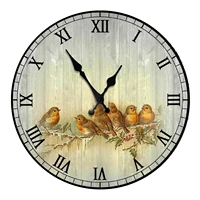 1012 inch wall clock retro wooden modern design vintage large size watches office cafe living room home decor wall art clocks