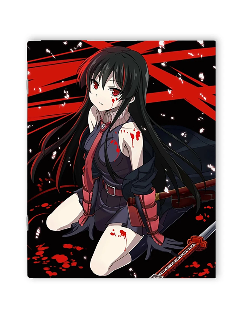 Тетрадь в клетку аниме Убийца Акаме Akame Ga Kill школьная тетрадь косплей школа