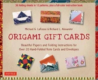 origami gift cards kit beautiful papers and folding instructions for over 20 hand folded note cards and envelopes