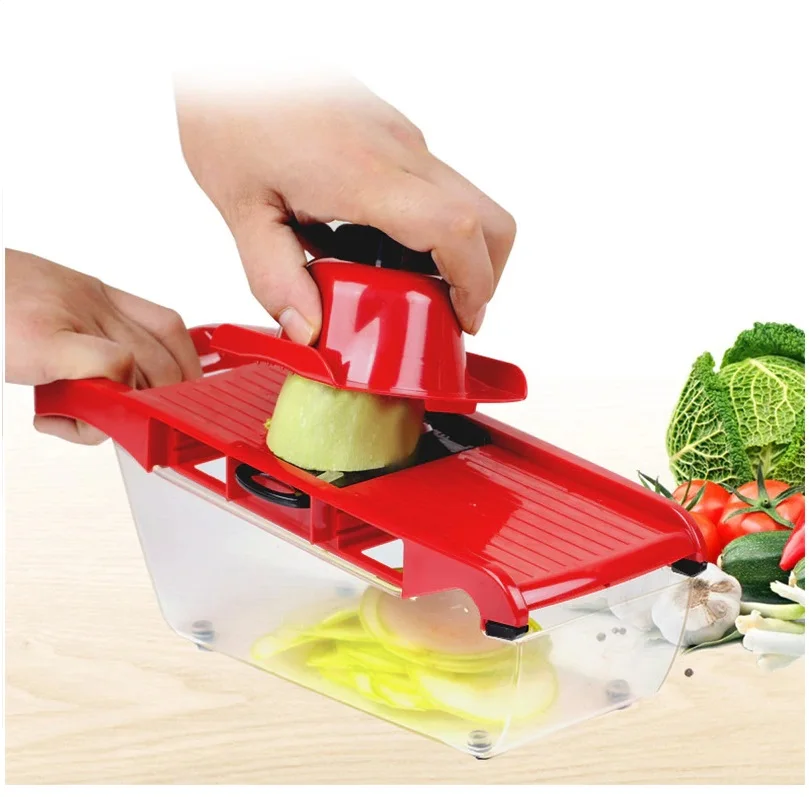 Universal grater-slicer 6 in 1 Knife Vegetable cutter Multi-slicer Kitchen chopper Grater for vegetables and household goods | Дом и сад