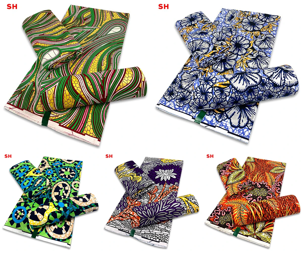 

Sinya 2021 Cheapest Price High Quality African Fashion Golden Wax Prints Fabric Nigerian Gold Ankara Ghana Sewing Cotton Clothes