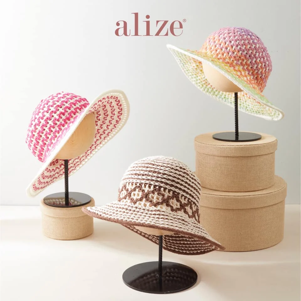 Пряжа с узором из хлопка - 12 вариантов цвета 330 метров (100 г) для ручного вязания Мяч