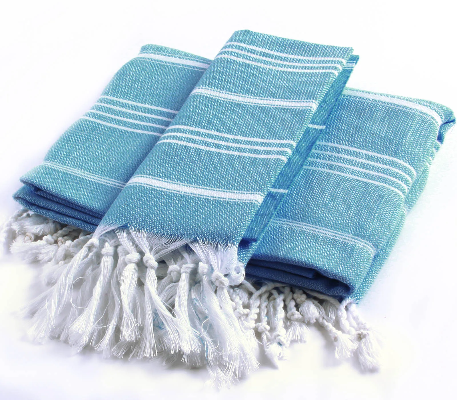 CACALA %100 Cotton 2 Pieces Turkish Towel Pestemal Set - 1 Piece 100x180Cm Bath Beach Towel 1 Piece 60x90Cm Hand Face Towel